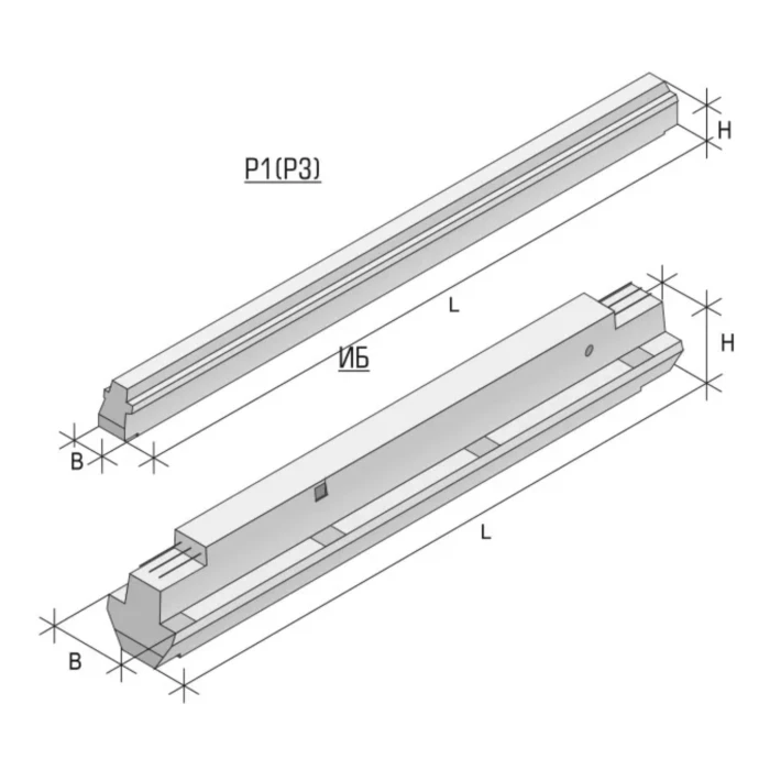 Ригель железобетонный Р1-6-1